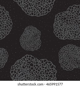 black truffle seamless pattern.