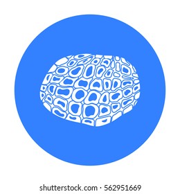 Black truffles icon in black style isolated on white background. Mushroom symbol stock vector illustration.