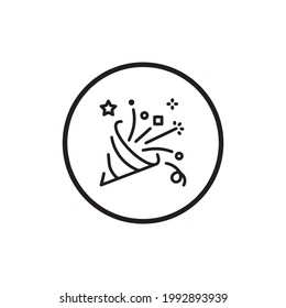 Black trumpet icon for highlight design
