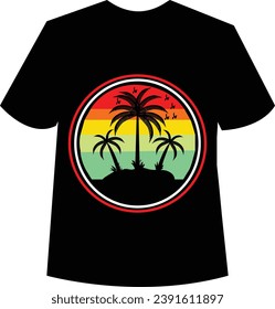 Diseño e ilustrador de camisetas negras