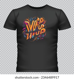 Schwarzer T-Shirt-Design-Vektorgrafik