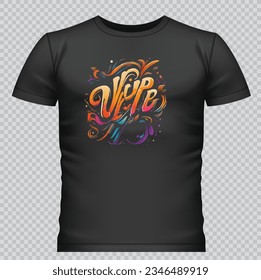 Black t-shirt Design print vector