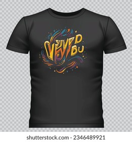 Black t-shirt Design print vector