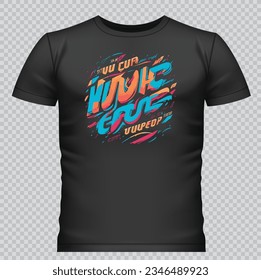 Black t-shirt Design print vector