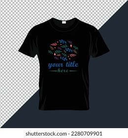 Black t-shirt design, religious t-shirt design