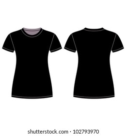 Black t-shirt design template