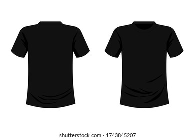 Black Polo Tshirt Template Using Fashion Stock Vector (Royalty Free ...