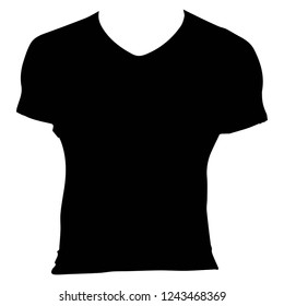 Black T-Shirt icon.Vector
