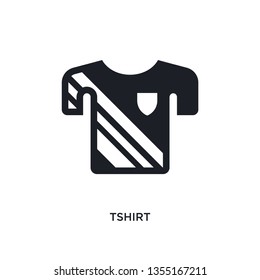 black tshirt isolated vector icon. simple element illustration from football concept vector icons. tshirt editable black logo symbol design on white background. can be use for web and mobile