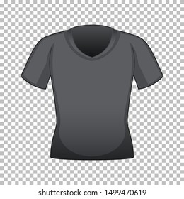 Black t-shirt with no graphic illustration