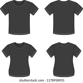 Black T-shirt set