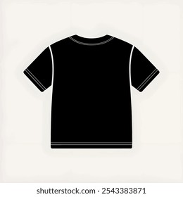 Black tshirt silhouette isolated on white background. T shirt icon vector illustration design.