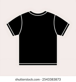 Black tshirt silhouette isolated on white background. T shirt icon vector illustration design.