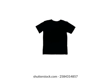 Black tshirt silhouette isolated on white background. T shirt icon vector illustration design. t-shirt simple icon, vector illustration 