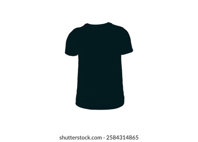Black tshirt silhouette isolated on white background. T shirt icon vector illustration design. t-shirt simple icon, vector illustration 