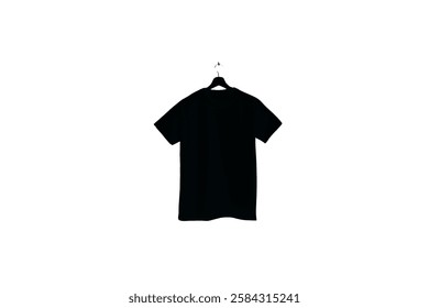 Black tshirt silhouette isolated on white background. T shirt icon vector illustration design. t-shirt simple icon, vector illustration 