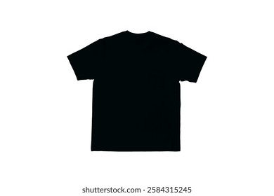 Black tshirt silhouette isolated on white background. T shirt icon vector illustration design. t-shirt simple icon, vector illustration 