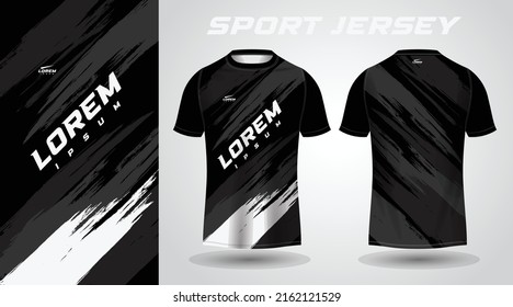 Black T-shirt Sport Jersey Design