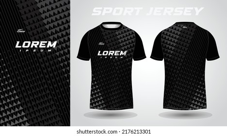Black T-shirt Sport Jersey Design