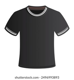 black t-shirt , white background