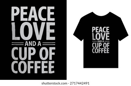 Black Tshirt with white text on the front and a black rectangle with same text on the left