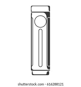 Black tube style mechanical mod with sleeve icon