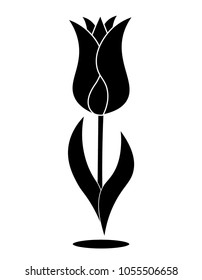 Black Tulip, Vector Design