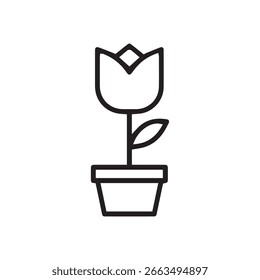 Arquivo de vetor Tulipa Negra para editável