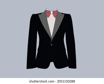 Black tuxedo formal dress for men.  Formal and entrepreneurial themed attire.