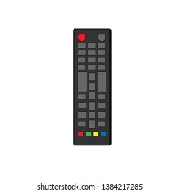 black tv remote icon vector illustration
