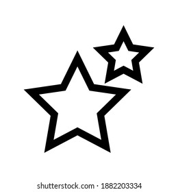 black two star simple desain
