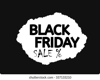 Black typographic poster collection for the holiday black Friday sale. Vector illustration