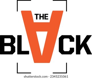 The Black Typography T-shirt Design