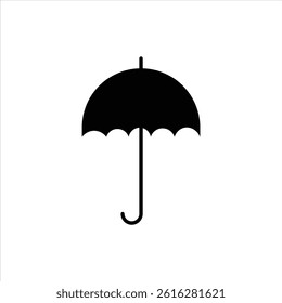 black umbrella vector illustration .