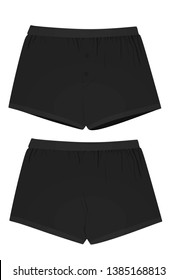 Black under wear. vector illustration