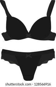 Black underwear.