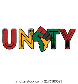 Black Unity Black History Month Shirt Print Template, Black Lives Matter, Unity Is Strong, African American Movement  