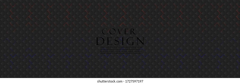 
Black upholstery. Geometric pattern. Stylish texture. Luxury black background. Vector illustration.Suitable for your design. Cover, poster, flyer.