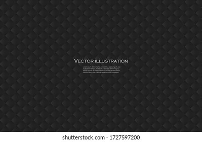 
Black upholstery. Geometric pattern. Stylish texture. Luxury black background. Vector illustration.Suitable for your design. Cover, poster, flyer.