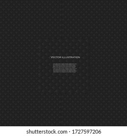 
Black upholstery. Geometric pattern. Stylish texture. Luxury black background. Vector illustration.Suitable for your design. Cover, poster, flyer.