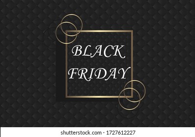 
Black upholstery. Geometric pattern. Stylish texture. Luxury black background.Limited elegance banner for Black Friday sales. Vector banner for shops, web.