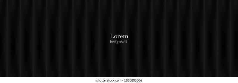 Schwarze Polstermöbel. Geometrisches Muster. Stilvolle Textur. Luxuriöser schwarzer Hintergrund. Vektorgrafik. Geeignet für Ihr Design. Abdeckung, Plakat, Flyer.