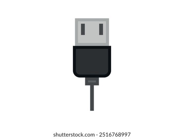 Black USB connector for digital devices