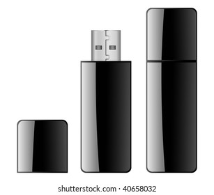 Black USB Flash Drive