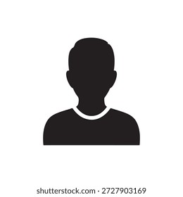 preto perfil do usuário ícone do avatar design moderno representação visual simples e limpa