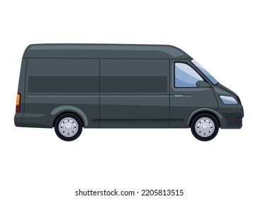 Black Van Mockup Style Icon