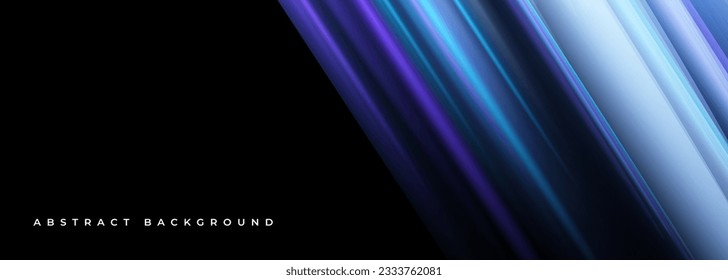 Borde abstracto vector negro con franjas coloreadas. Amplio diseño moderno de pancartas abstractas oscuras.