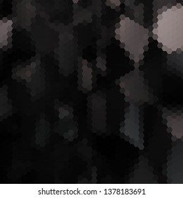 black vector abstract background. hexagon design. polygonal style. mosaic