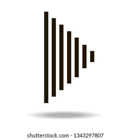 Black vector arrow. Arrow icon. 