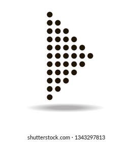 Black vector arrow. Arrow icon. 